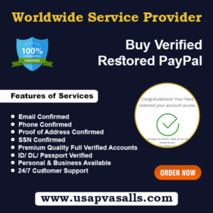 Buy Restored Limited PayPal Account